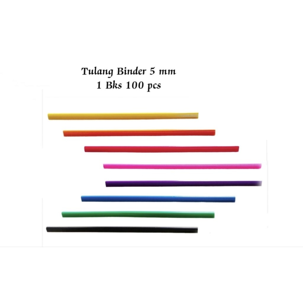 Tulang Binder / Buku 5 mm / Bungkus ( 100 Pcs )