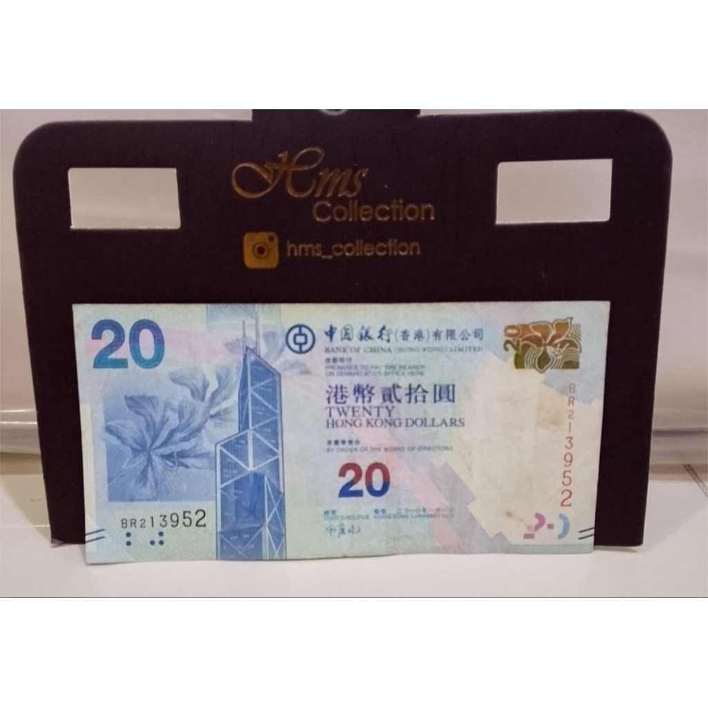 Uang kuno dan langka Hongkong 20dollar VF untuk Mahar dan koleksi