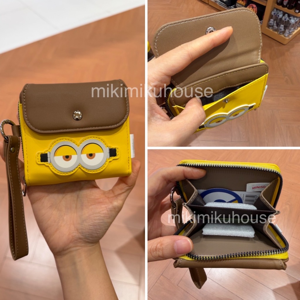 MINISO MINIONS CARD HOLDER MINION DOMPET LIPAT READY STOCK MINISO x MINIONS COLLECTION MERCHANDISE M