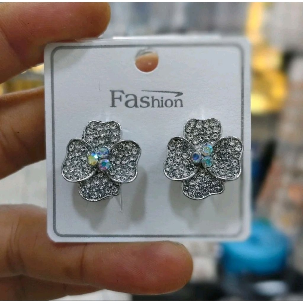 Anting Hijab Permata mutiara l Giwang  Anting imitasi MURAH