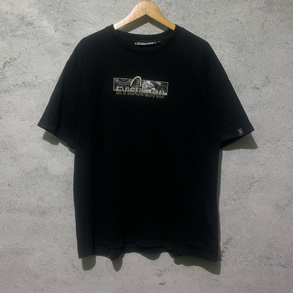 Evisu kuro T-shirt baju evisu