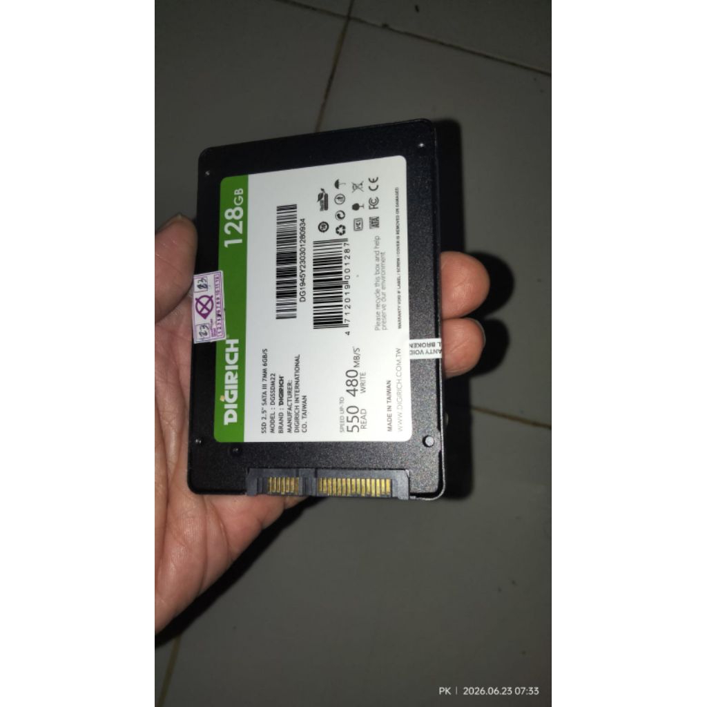 Hardisk Laptop SSD Digirich 128gb