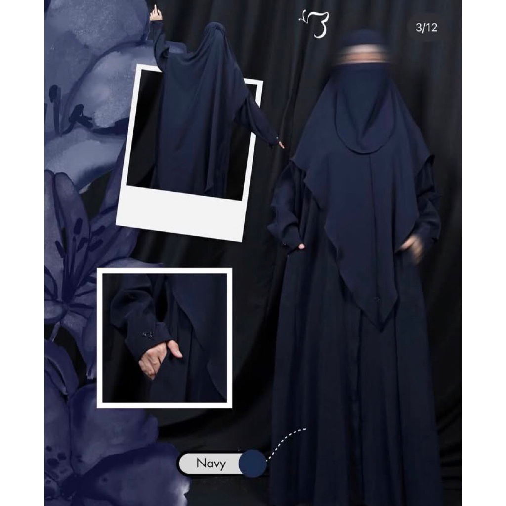 Bonavista—Qanita Abaya Navy Size M