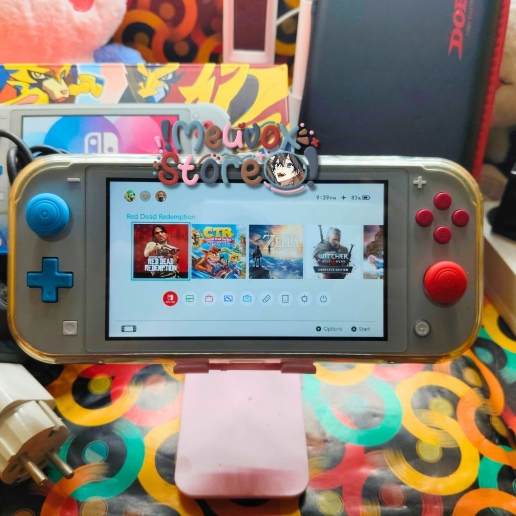 Nintendo Switch Lite Pokemon Zacian & Zamazenta Special Edition Dualboot CFW/OFW Mesin 2019 - Second