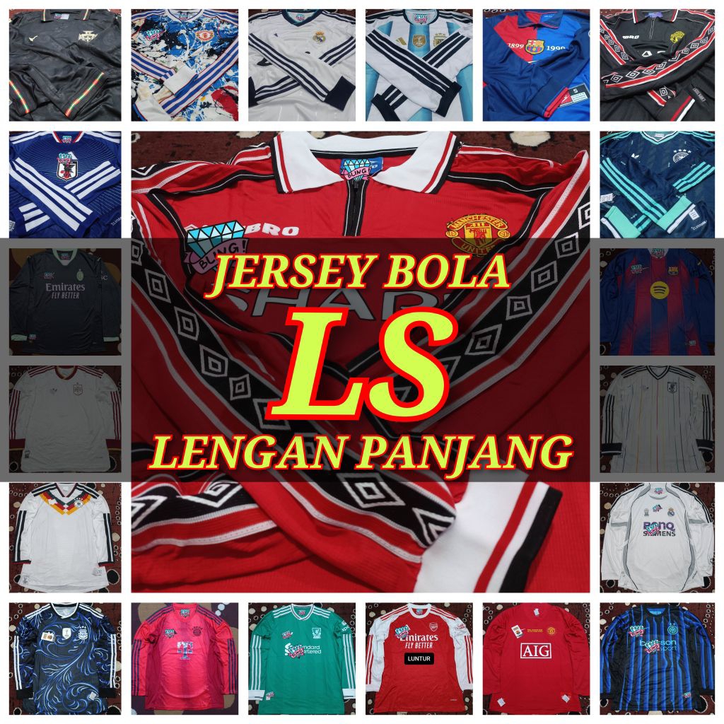 (LS Lengan Panjang) Jersey Bola Obral Murah