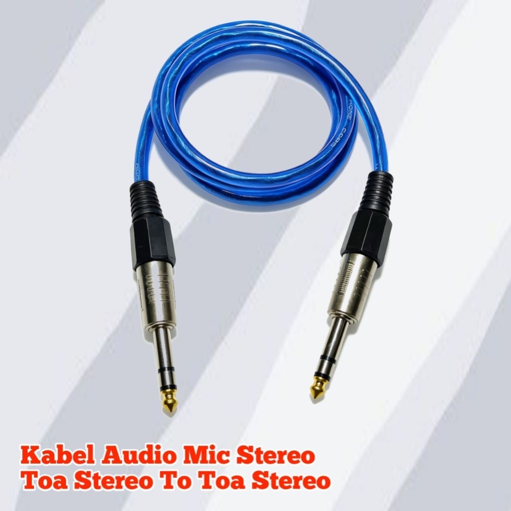Kabel MIC Jek Akai Toa STEREO To Jek Akai Toa STEREO