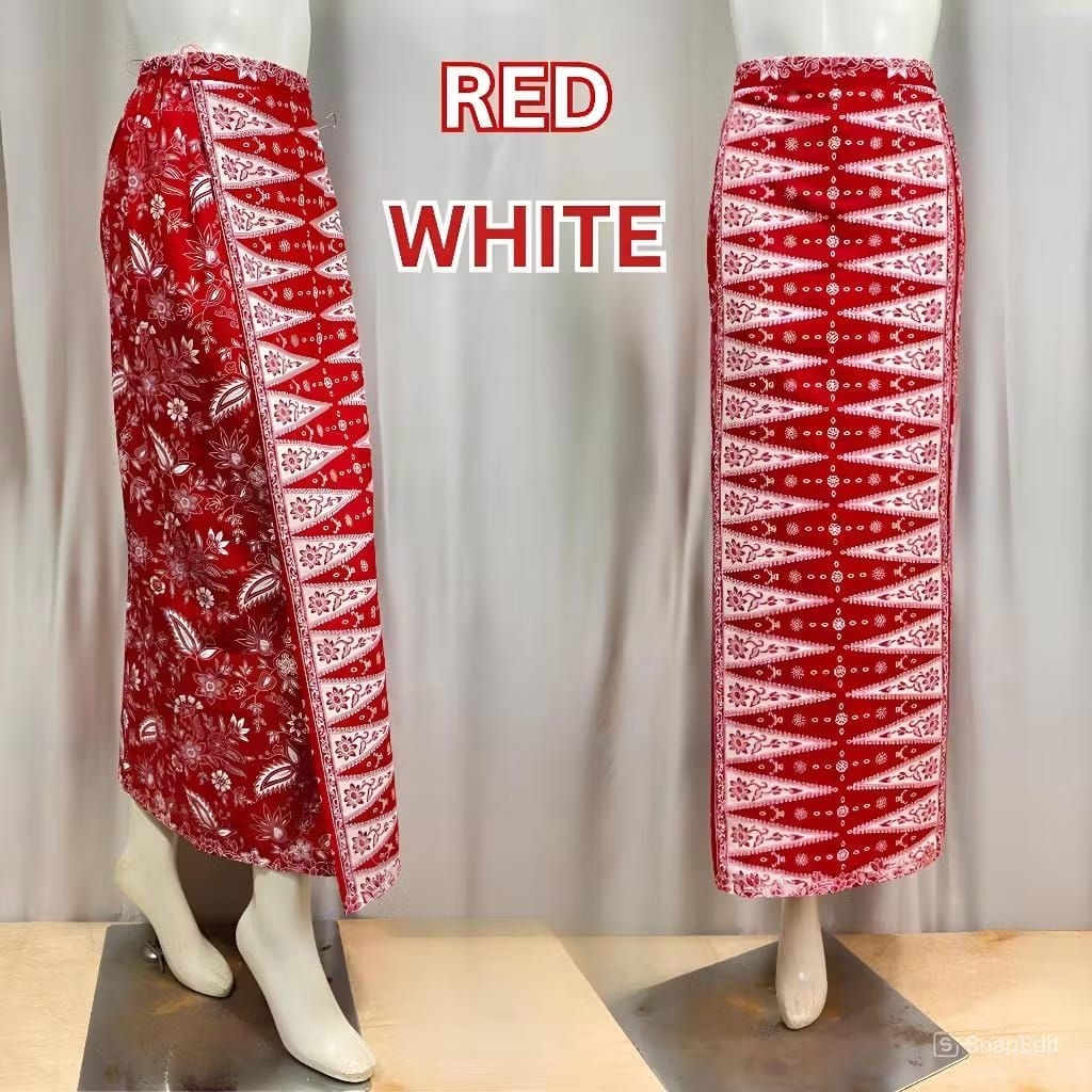 Rok tumpal betawi pucuk rebung motif bunga//Rok tumpal betawi//Rok tumpal batik//rok tumpal