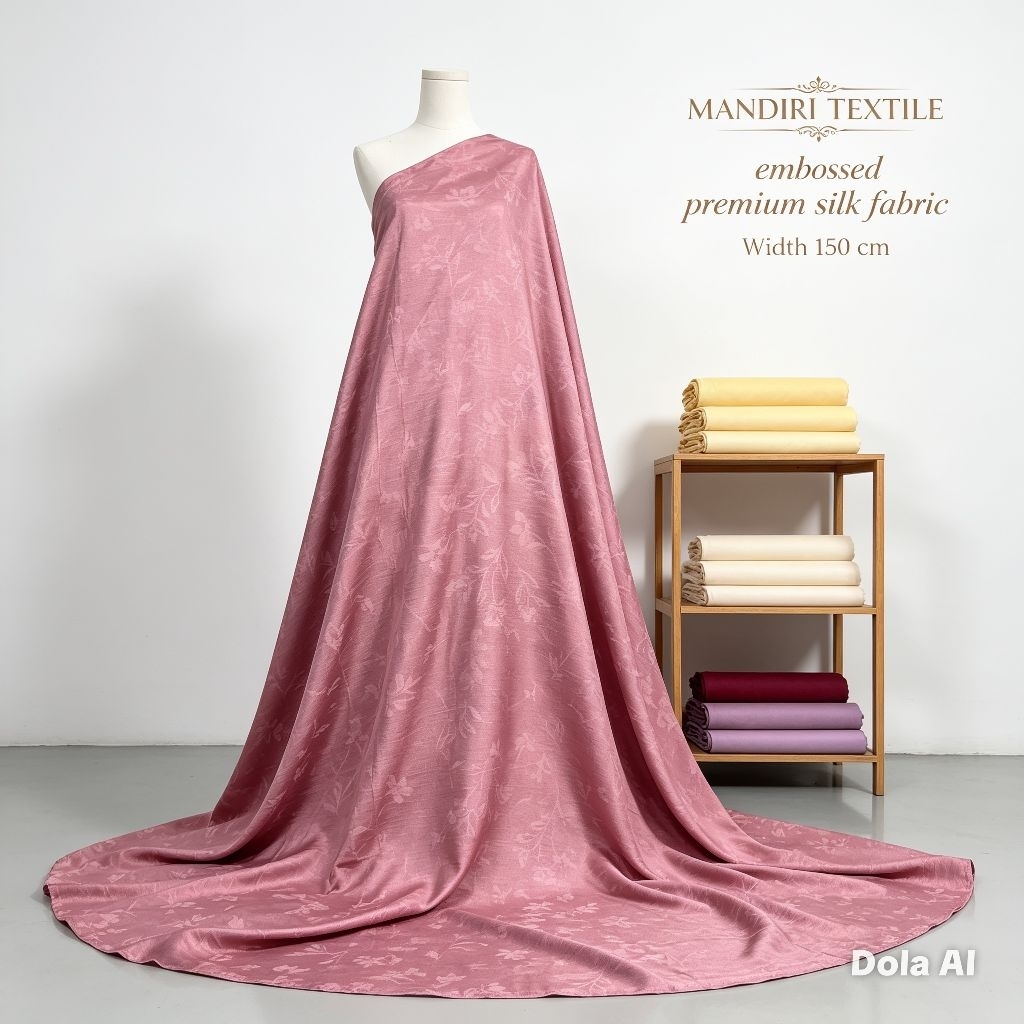 Kain Silk Embos Premium Motif - Kain Silk Embos Motif - Harga Tertera 0,5 Meter