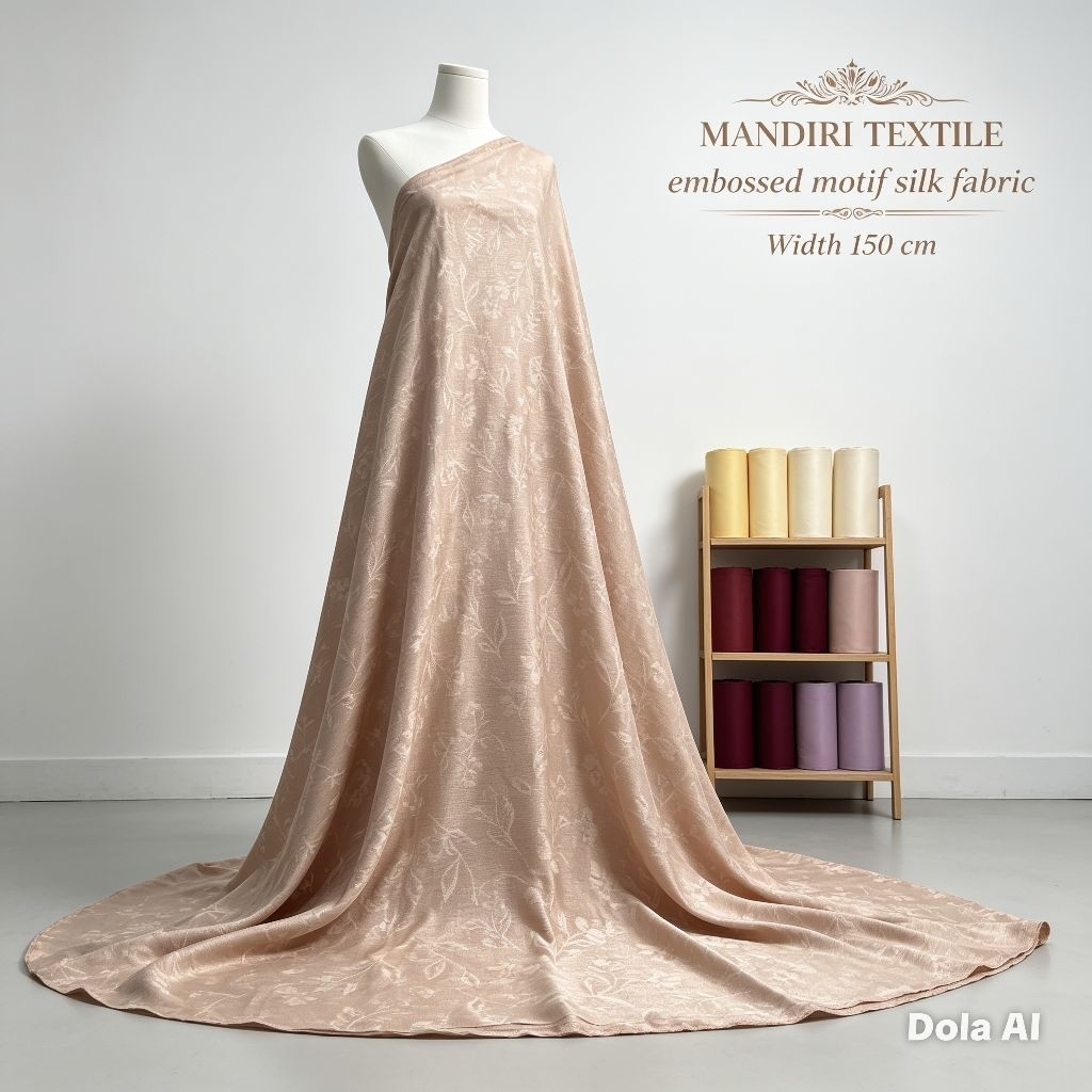 Kain Silk Embos Premium Motif - Kain Silk Embos Motif - Harga Tertera 0,5 Meter