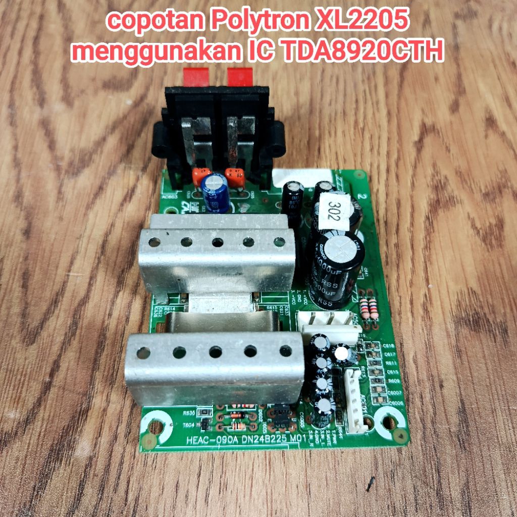 kit ampli copotan polytron XL2205 bekas normal