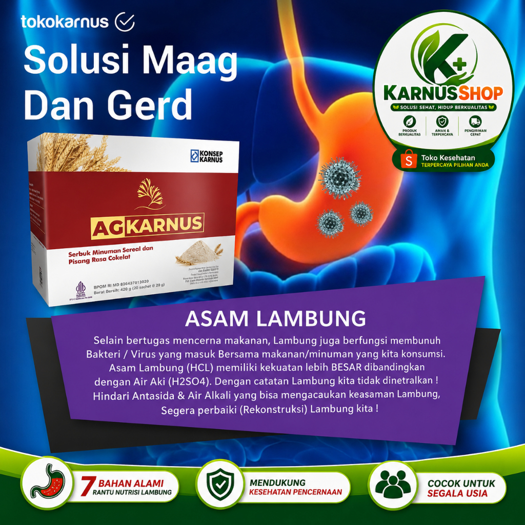 AG KARNUS 100% Asli by Konsep Karnus Solusi Maag & Gerd