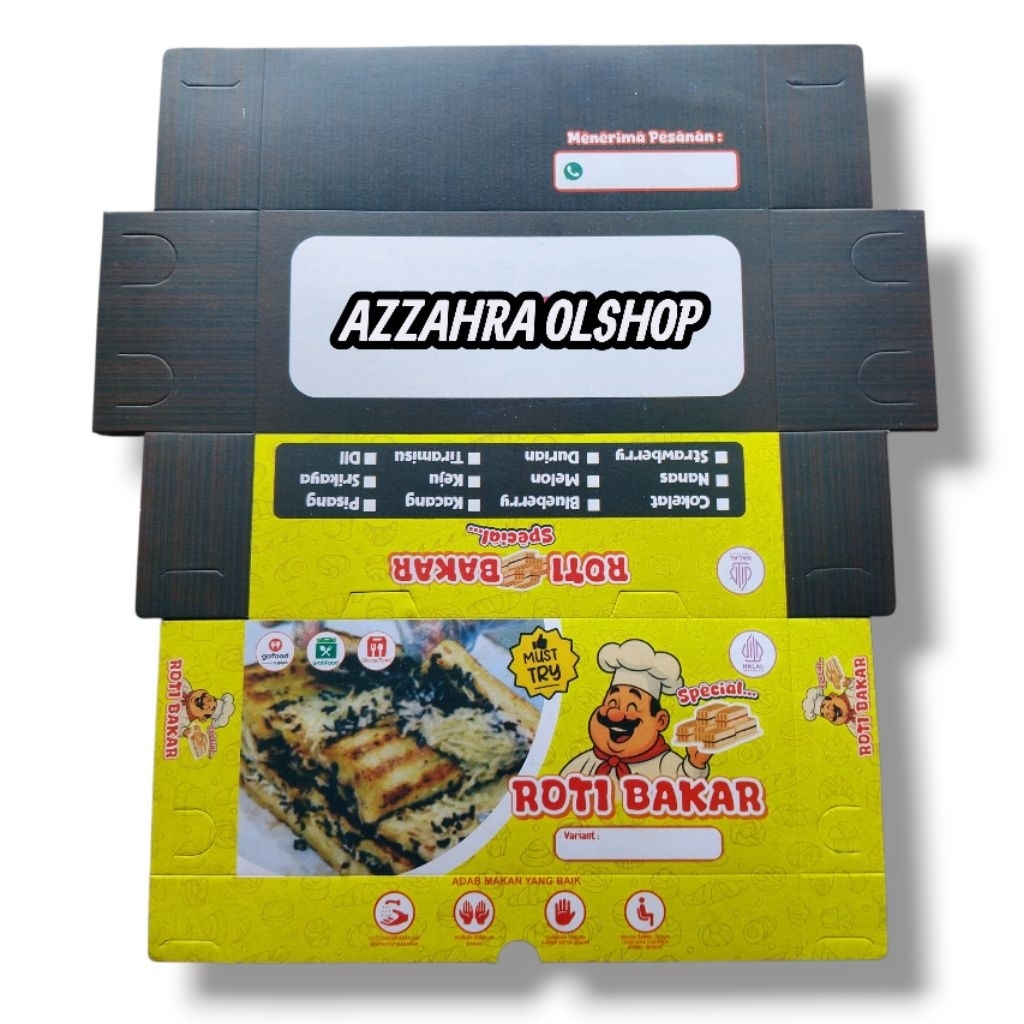 dus roti bakar bandung / box roti bakar / roti bakar