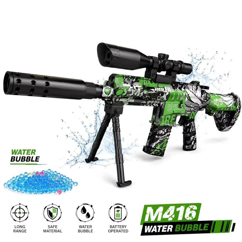 Mainan Anak SIMULATION SHOOTING M416 5161C/D mainan tembakan anak modern demgan water gell
