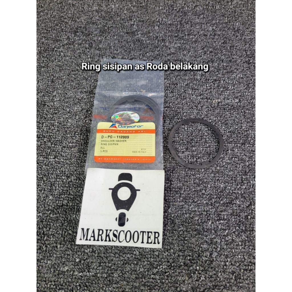 Ring as gigi primer sisipan as roda belakang vespa pxe excel strada spartan Danmotor