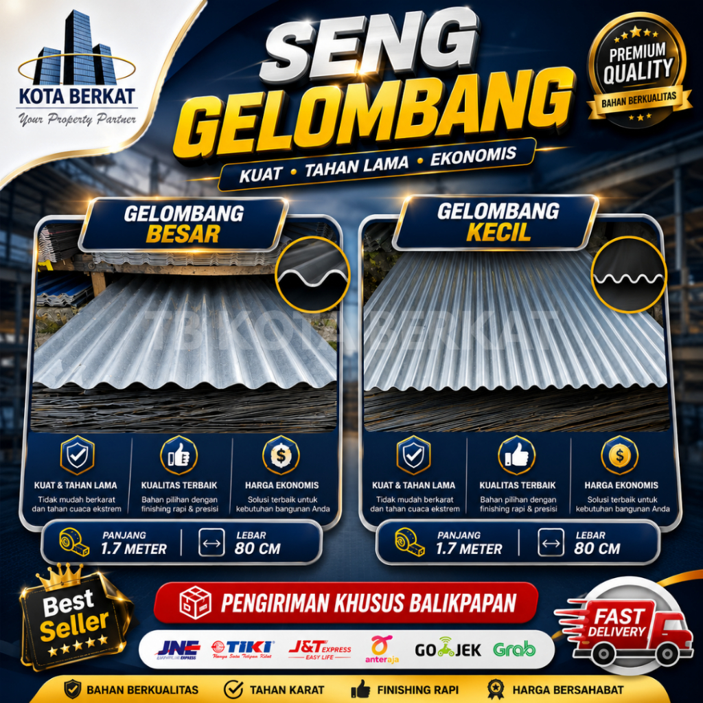 ATAP SENG GELOMBANG BESAR ATAU KECIL (WAJIB MEMBACA DESKRIPSI)