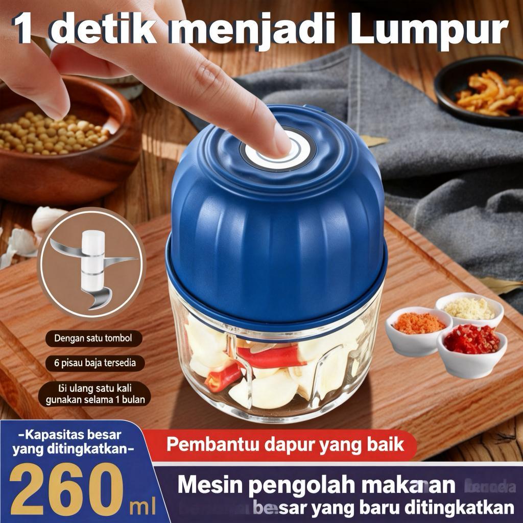chopper mini blender chopper coper daging dan bumbu blender bumbu dapur blender portable Pisau peral