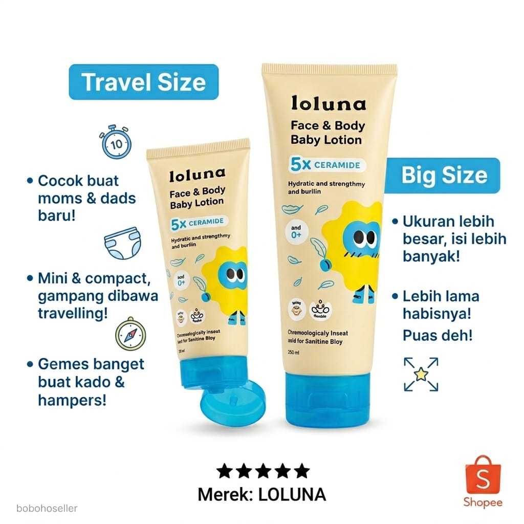 LOLUNA Face & Body Lotion | Loluna Body Lotion | Lotion Bayi