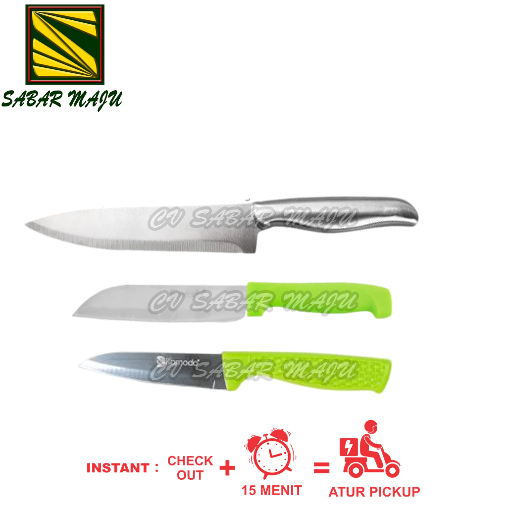 Komodo Pisau Stainless Stell, Pisau Buah, Pisau Sayur