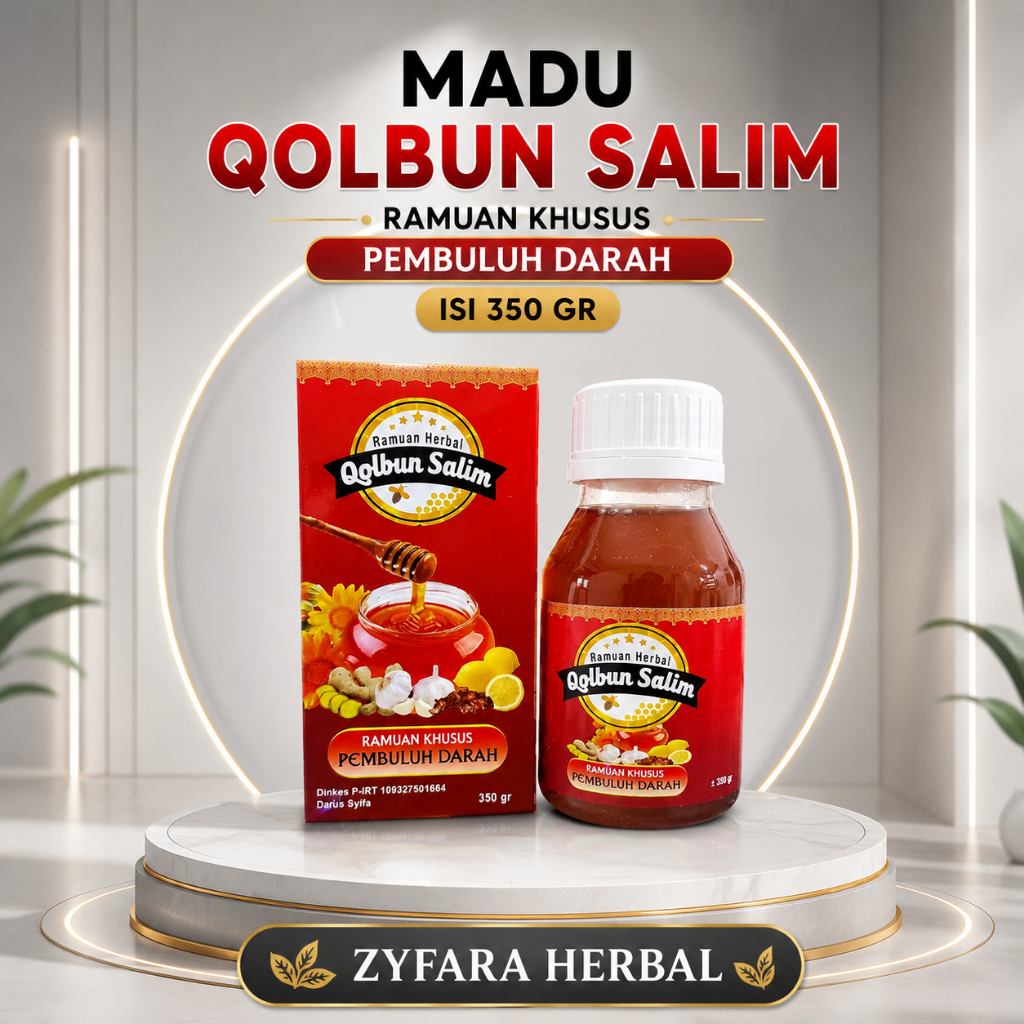 Madu Qolbun Salim Ramuan Khusus Pembuluh Darah 350gr