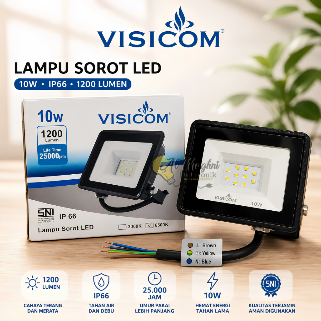 VISICOM lampu sorot led 10 w /LED FLOOD  LIGHT 10 W SMART VISICOM