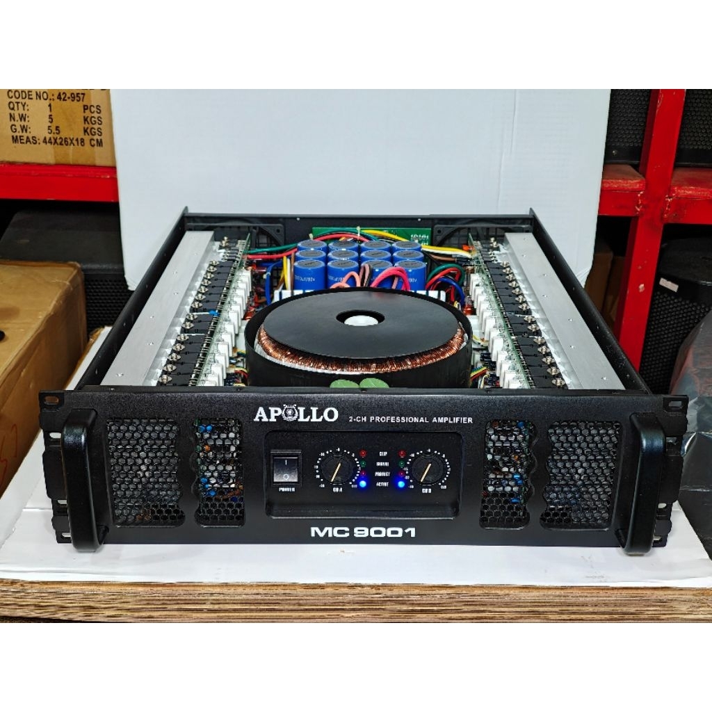 Power Amplifier / Apollo MC9001 / Kelas H / 2 Channel / APL MC 9001 2CH 2 Chanel – 2500W