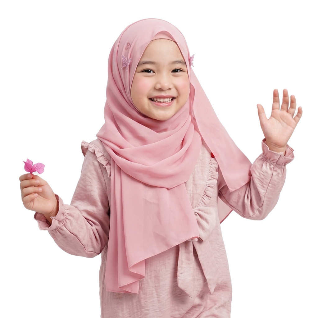 Rabbani - Kerudung Pashmina Instan Anak Pastan Bani Quin