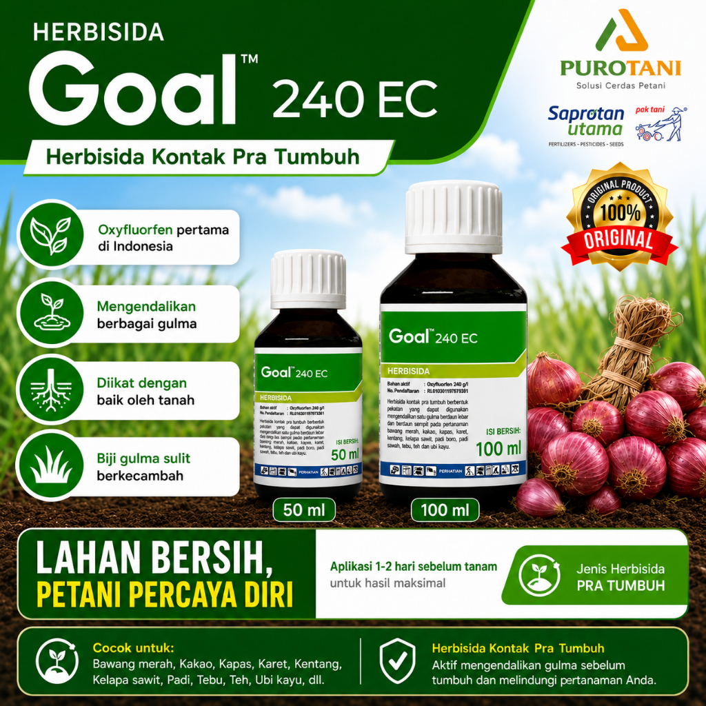 Pembasmi Biji Rumput  herbisida Goal 240 Ec