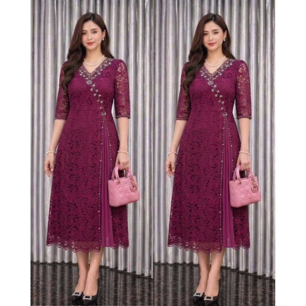 DRES BRUKAT WANITA SEMI PRANCIS