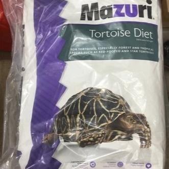 Mazuri Tortoise  Diet Pakan Kura Darat Sulcata Aldabra Hermani Istar Anti MBD Banyak Nutrusi 11.3 Kg