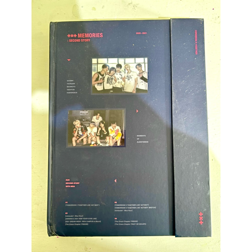 Photobook Pb TOMORROW X TOGETHER TXT MEMORIES : SECOND STORY + DVD (lengkap)
