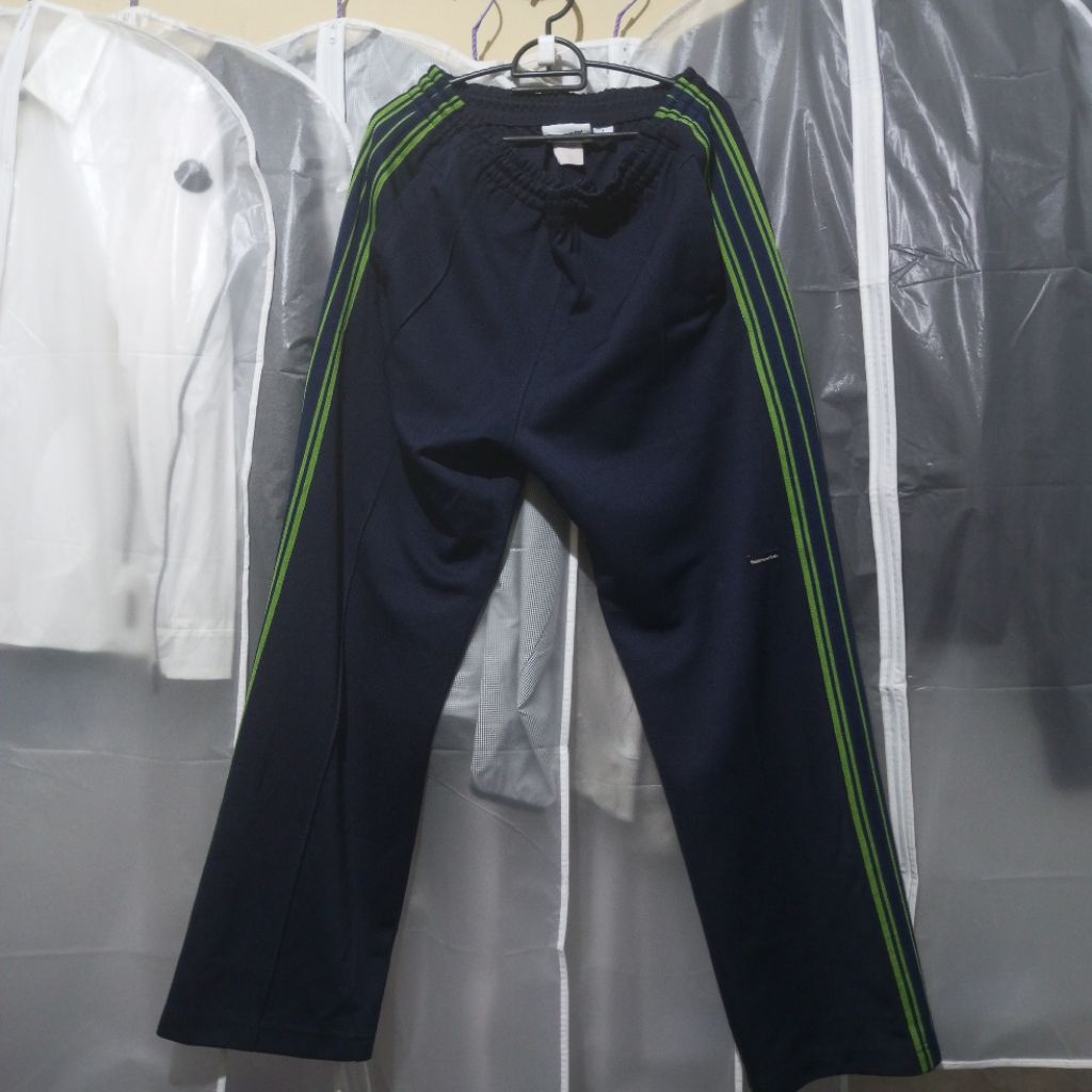 Thisisneverthat Trackpants Baggy Loose Fit Taped Stripe Navy Celana Panjang Not Needless JP