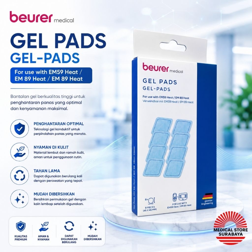 Beurer Gel Pad Tens EMS EM 89 8 Pcs