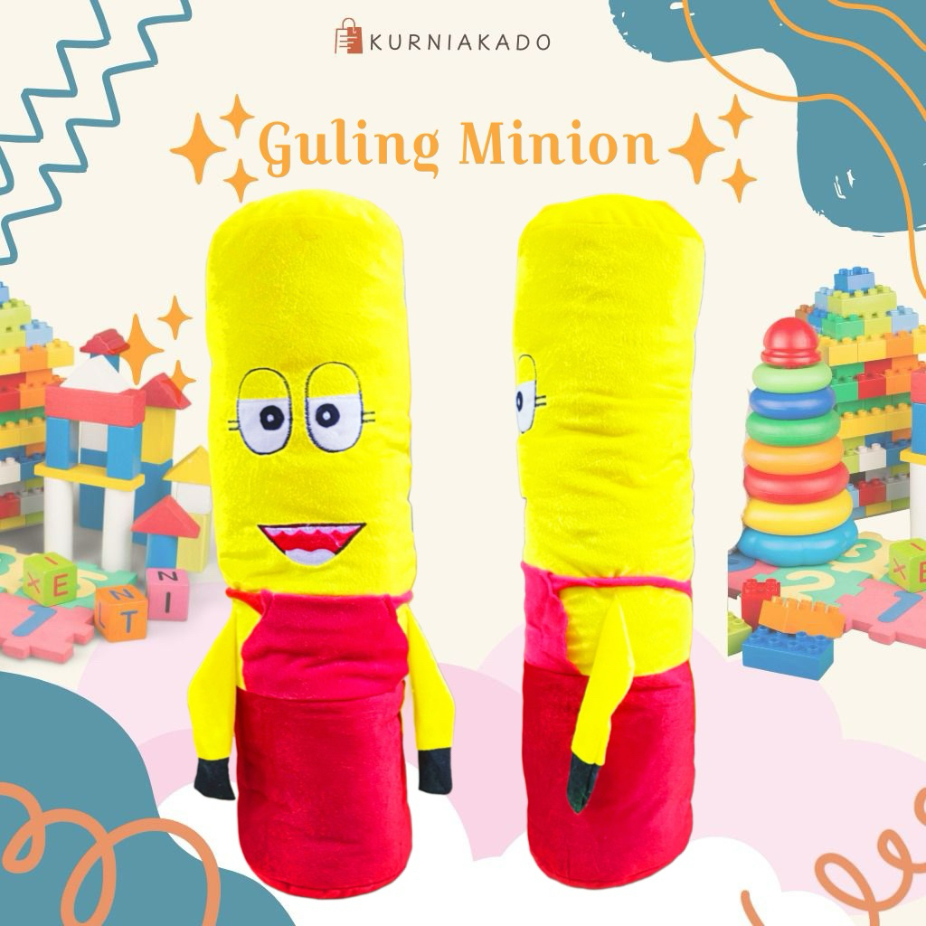 Bantal Guling Karakter Minions Kuning Jojon Guling Minions Lucu Kurniakado