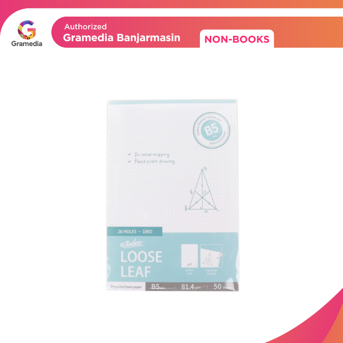 Gramedia Banjarmasin - Loose Leaf Estudee Premium - Grid B5