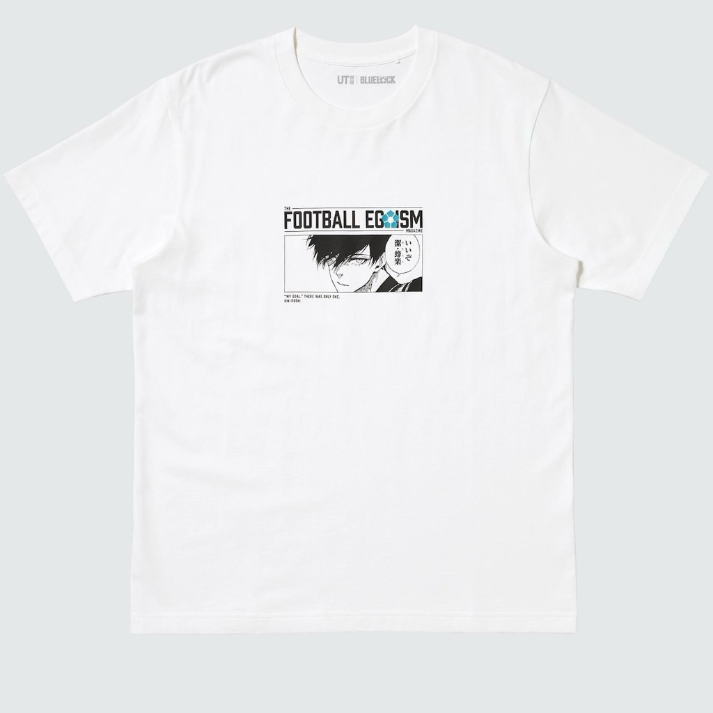 Tshirt Uniqlo Man BLUE LOCK 00 white