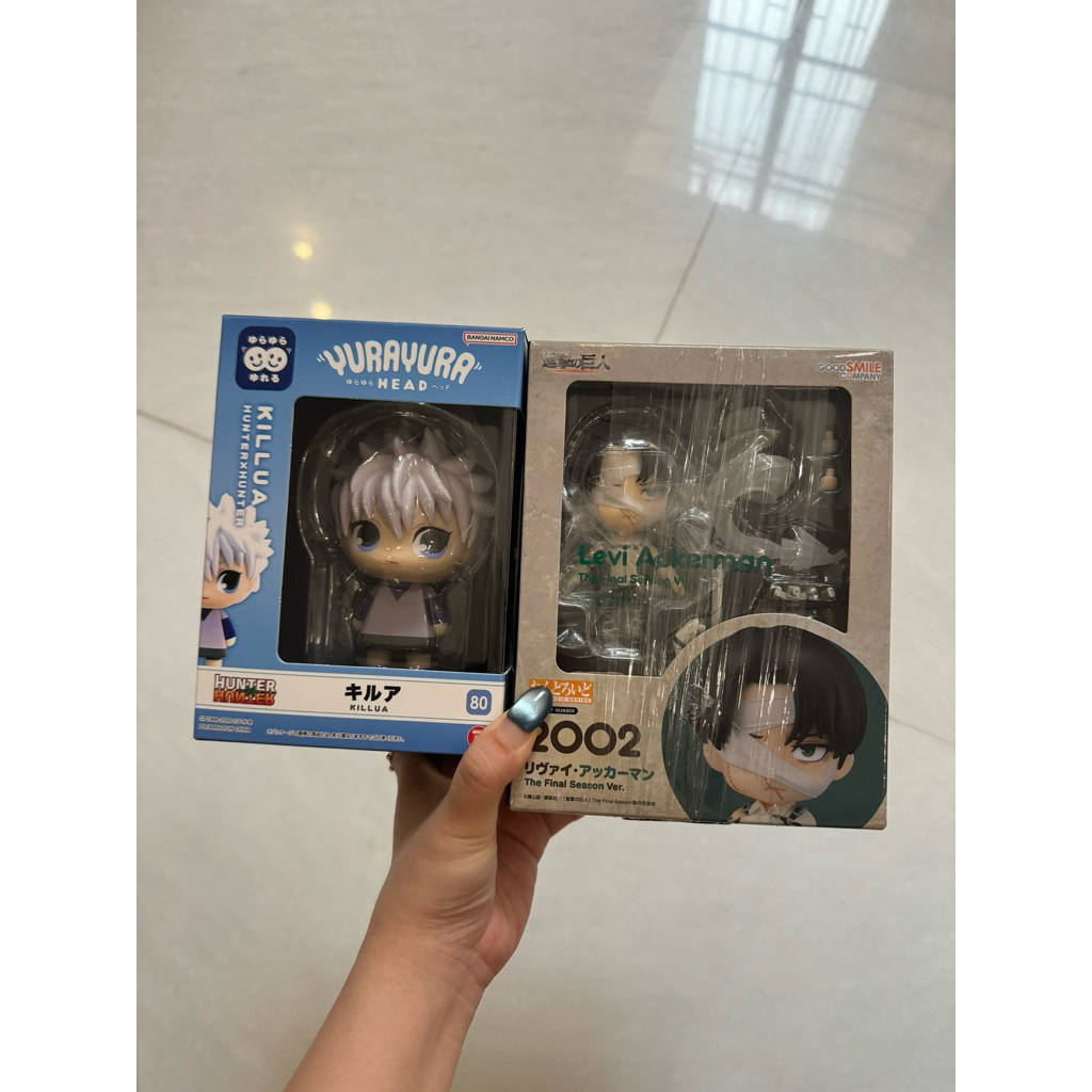 Shingeki no Kyojin Nendoroid 2002 Attack on Titan Levi Ackerman Hunter x Hunter YuraYura Head Killua