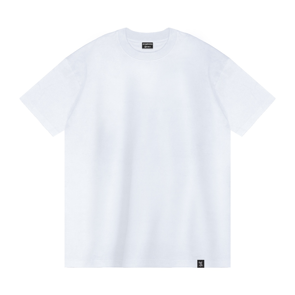 STRAIGHT VISION White Fitted Tee | Sv Siluet Tee | Fitted Tee | Kaos Fitted Pria | Kaos Fitted Tee P