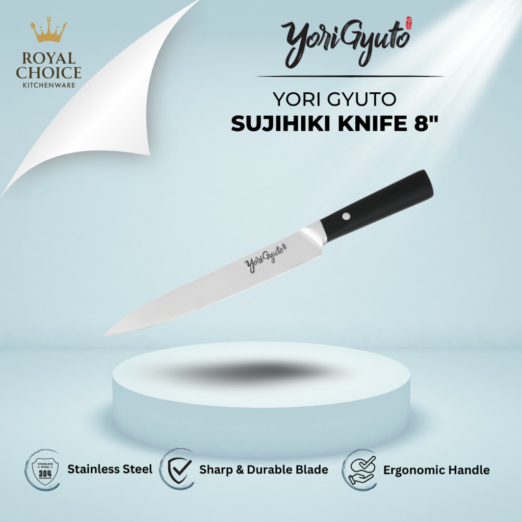 Pisau Sujihiki (Sujihiki Knife) 8" Yori Gyuto dengan panjang 33 Cm - Kitchenware