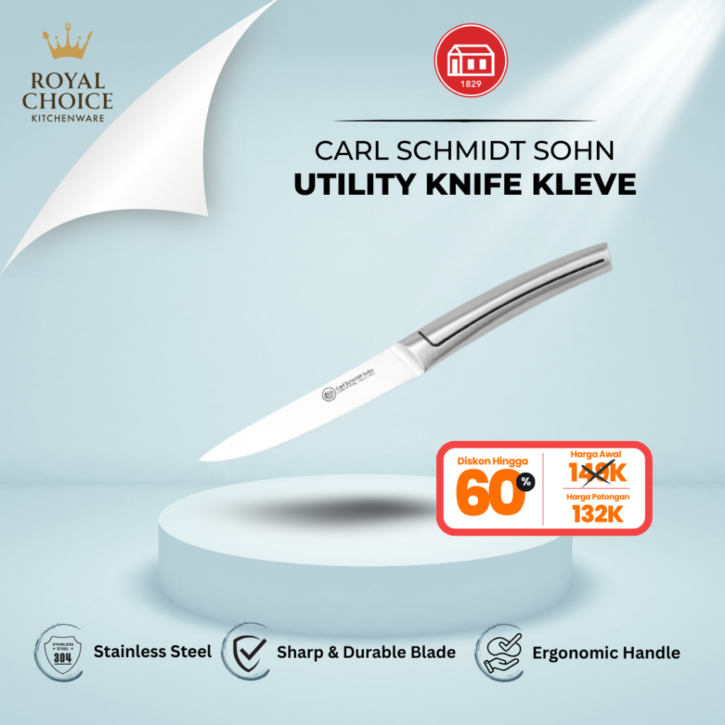 Carl Schmidt Sohn - Pisau Serbaguna (Utility Knife) Multifungsi Berkualitas Pisau Serbaguna Untuk Da