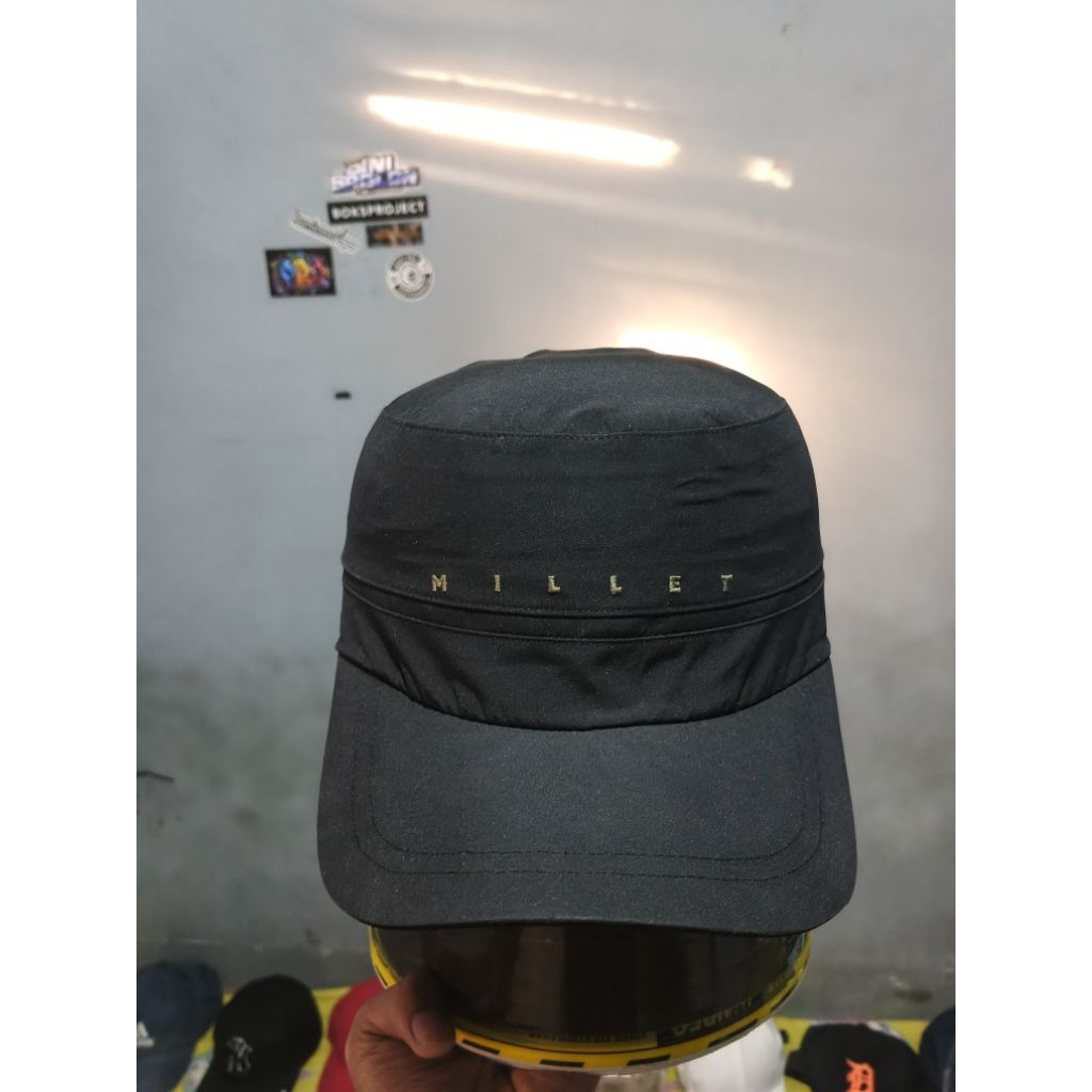Topi Millet Hitam Running Second Ori