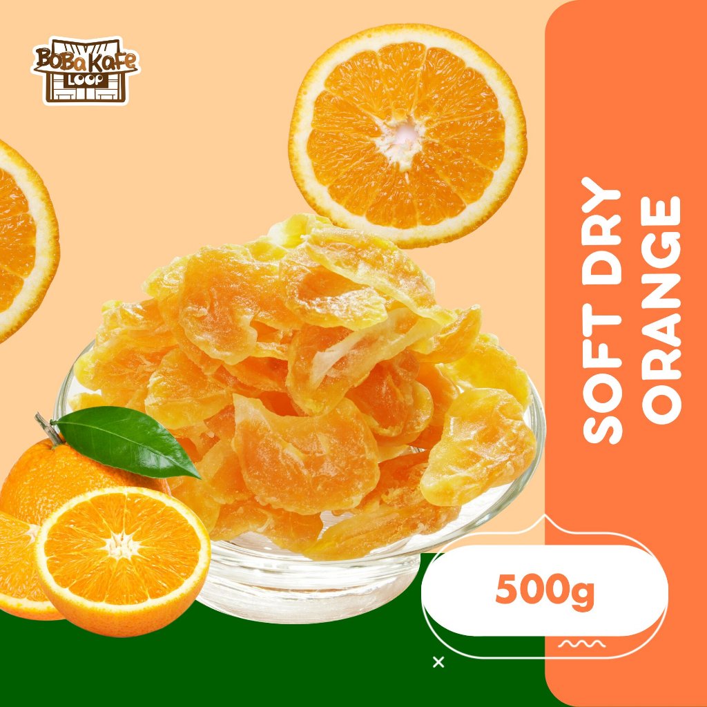 Manisan Kering Jeruk Mandarin Asli |  BuahJeruk Mandarin Kering |  Soft Dry Mandarin Orange 500gr