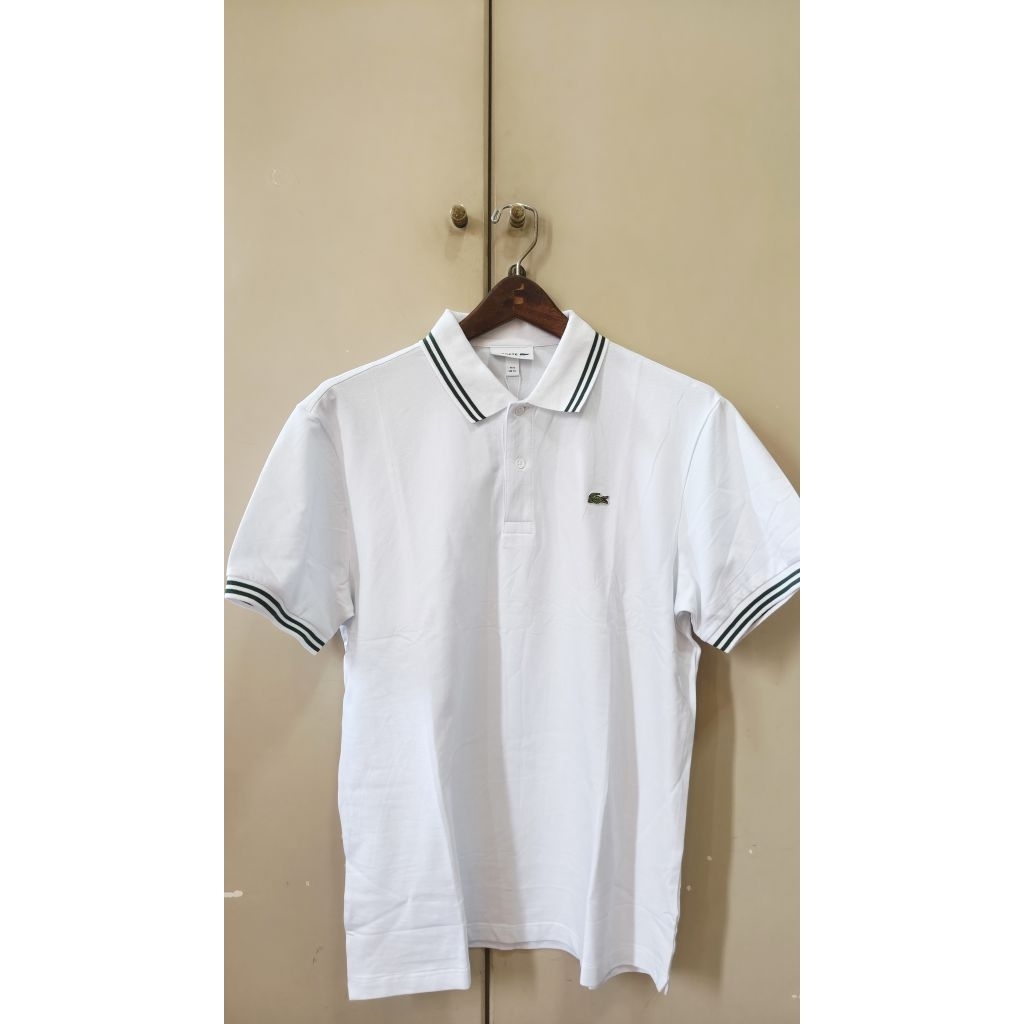 Lacoste Polo Original PH3461 White Green Reguler Fit