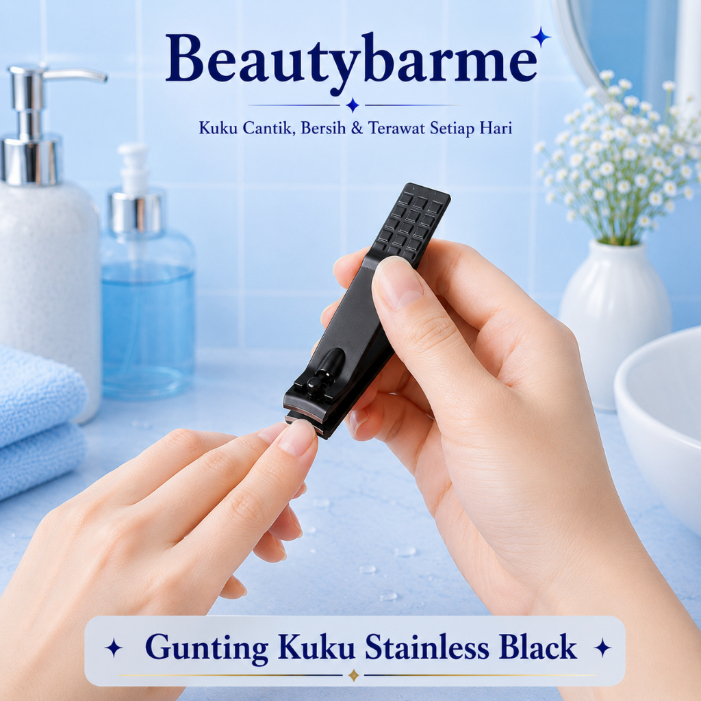 Beautybarme -  Gunting kuku Hitam Stainless Steel / Gunting Kuku Manicure Padicure