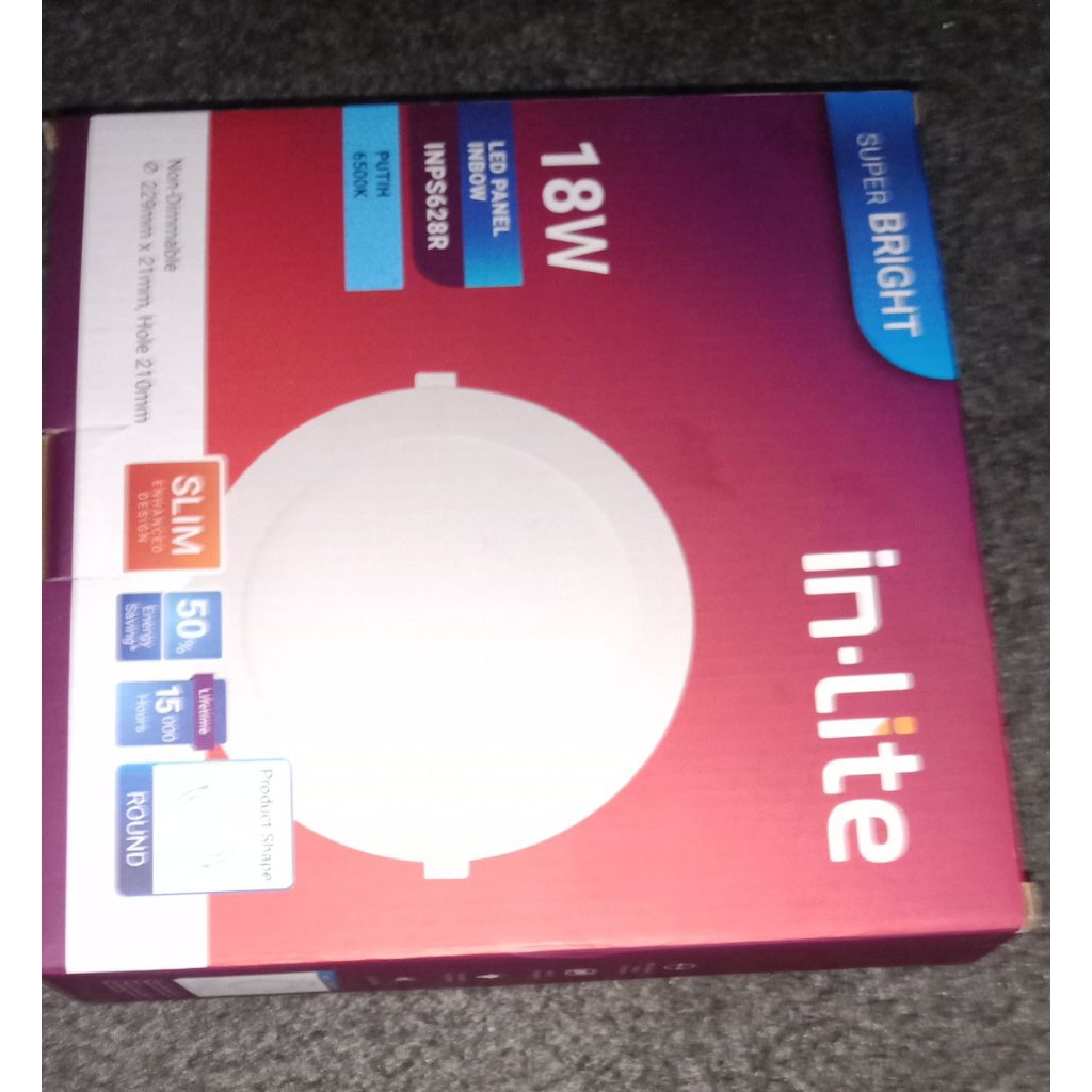 INLITE DOWNLIGHT LED 18WATT.CAHAYA PUTIH
