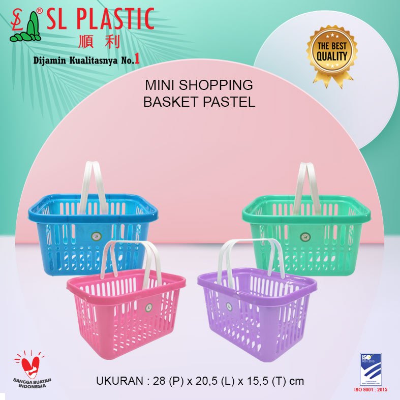 Keranjang Serbaguna Mini shopping basket SL Plastic