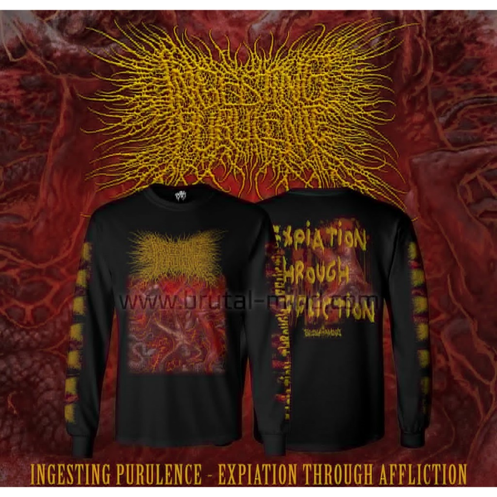 ORIGINAL LONGSLEEVE INGESTING PURULENCE - Expiation Through Affliction