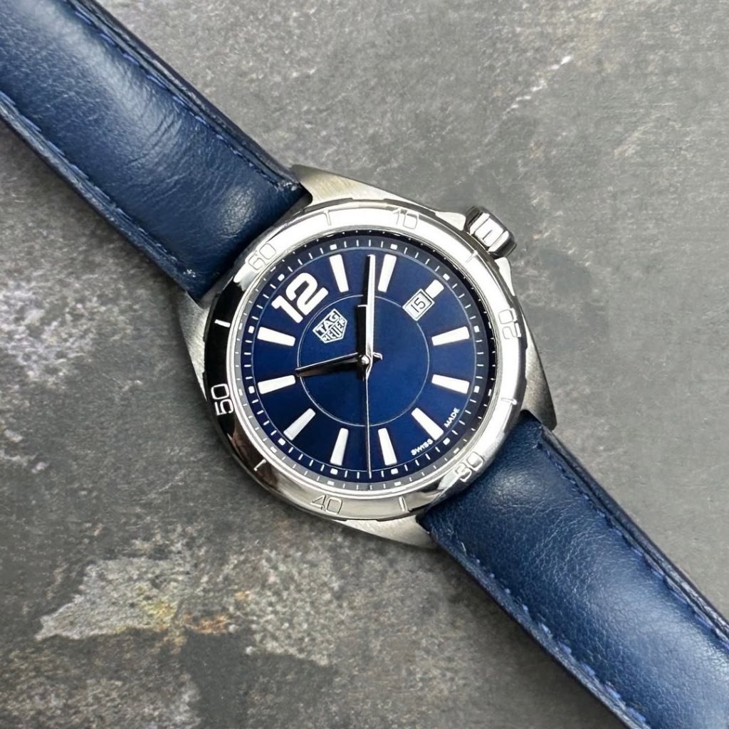 Tag Heuer F1 Formula 1 32 mm WBJ1412 FC8233 Blue Dial Leather Strap