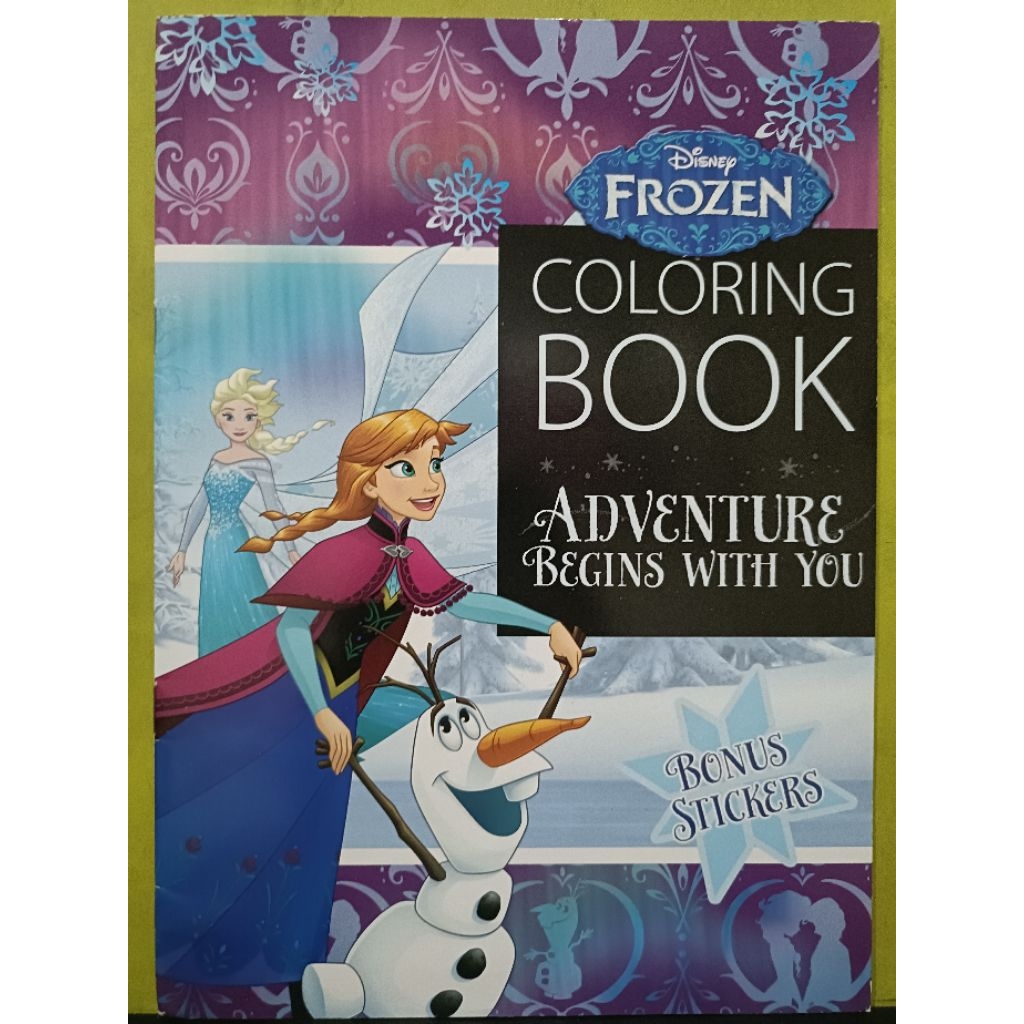 buku mewarnai frozen coloring book adinata
