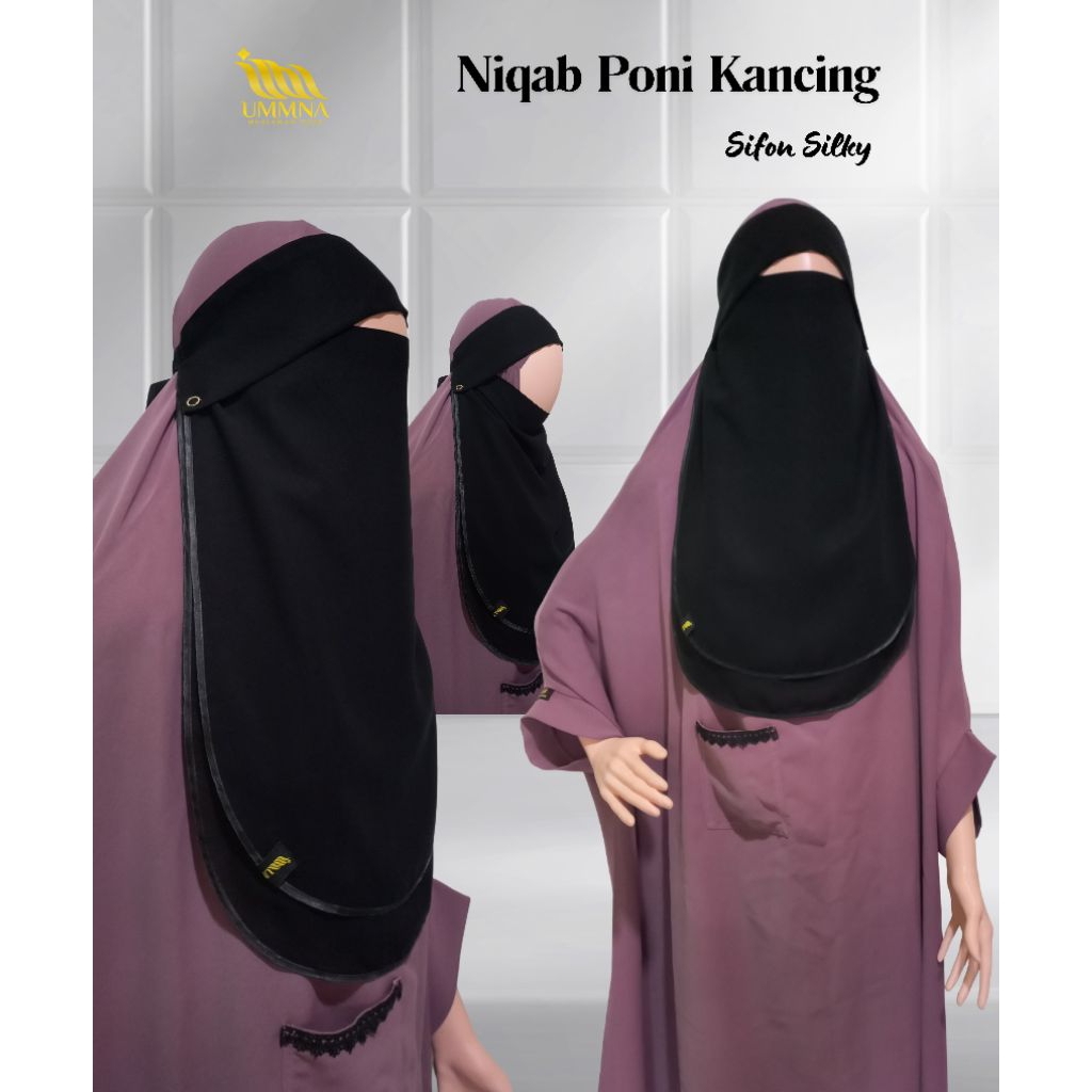 NIQAB PONI KANCING
