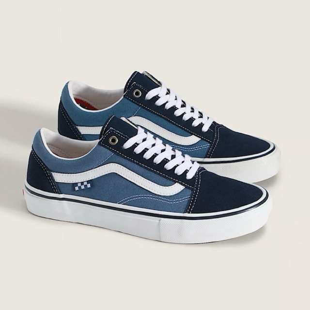 Vans Skate Old Skool Shoes - Navy Blue/White